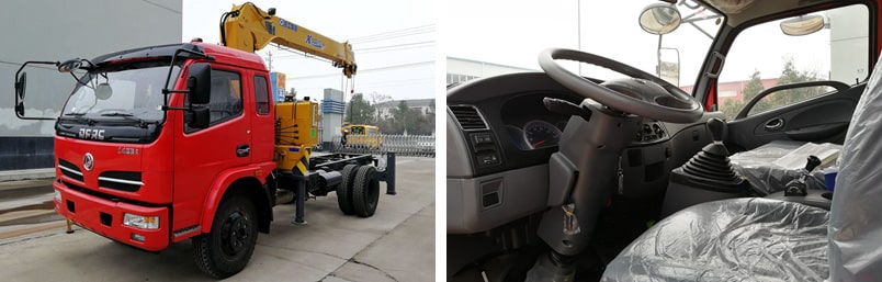 东风福瑞卡徐工5吨随车吊底盘图片 东风福瑞卡徐工5吨随车吊底盘图片